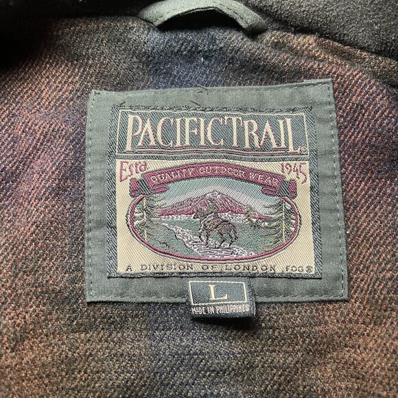Pacific Trail By London Fog - Size L - Mens Vintage Blue Jacket - Picture 7 of 16